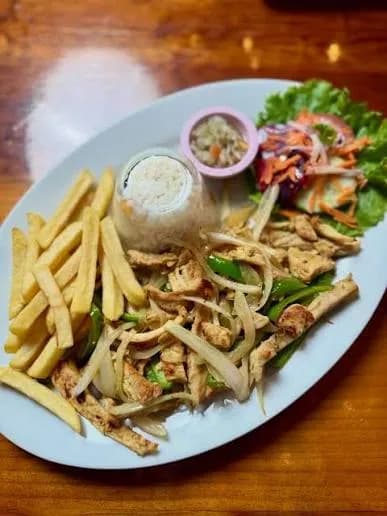 Pollo a la Crema con Vegetales